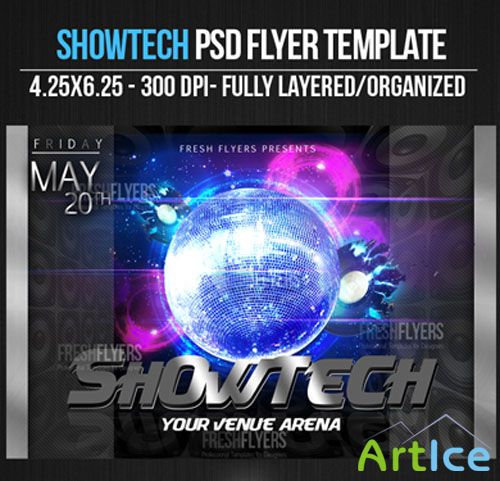 Showtech Flyer/Poster PSD Template