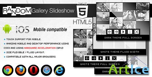 CodeCanyon - HTML5 Random Gallery Slideshow