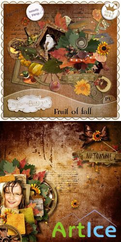 Scrap Set - Fruit of Fall PNG and JPG Files