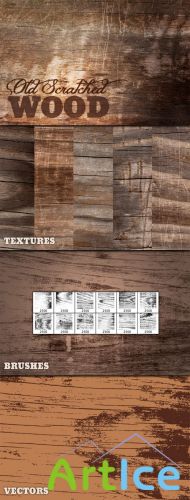 WeGraphics - Old Scratched Wood Multi-Pack