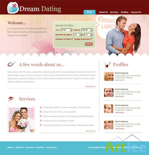 DreamTemplate - Dream Dating CSS Template - 6592