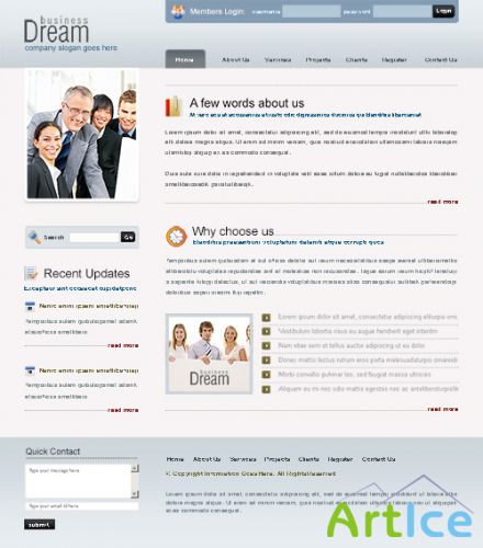 DreamTemplate - Dream Project Web Template - 6393
