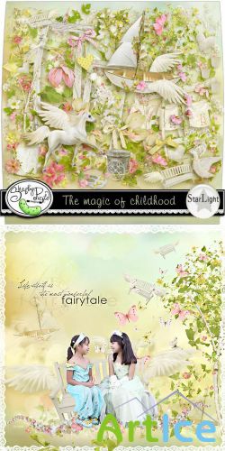 Scrap Set - The Magic of Childhood PNG and JPG Files