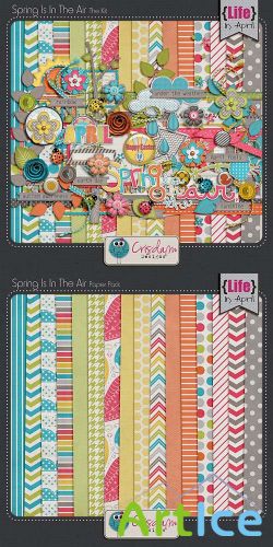 Scrap Set - Spring Is In The Air PNG and JPG Files