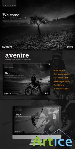 WeGraphics - Avenir - A Coming Soon HTML Template
