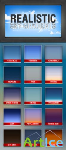 15 Realistic Sky Photoshop Gradients