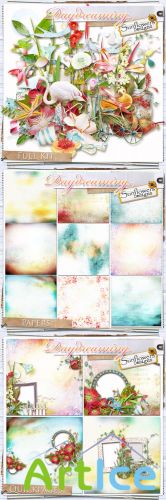 Scrap Set - Daydreaming PNG and JPG Files