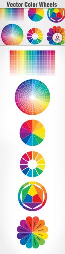 Designtnt - Color Wheel Vector Set