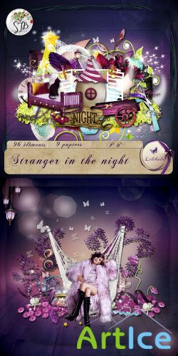 Scrap Set - Stranger in the Night PNG and JPG Files