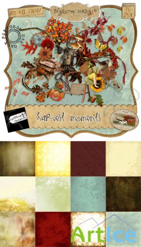Scrap Set - Harvest Moments PNG and JPG Files