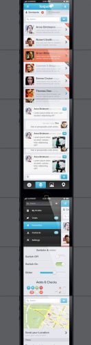 Pixeden - Loqui iPhone App UI Kit Psd