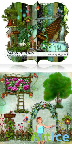 Scrap Set - Garden of Dreams PNG and JPG Files