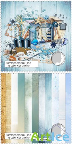 Scrap Set - Summer Dream - Sea PNG and JPG Files