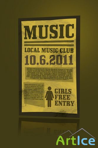 Music Flyer/Poster PSD Template