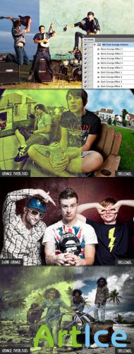 WeGraphics - 25 Grunge Photoshop Actions