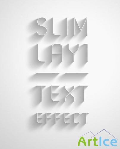 Pixeden - Psd Slim Lay Text Effect