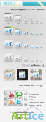 Google Plus PNG Icons