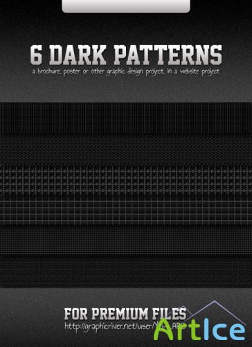6 Dark Photoshop Patterns