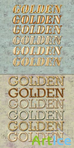 12 Golden Photoshop Styles