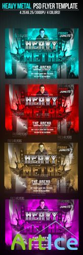 Heavy Metal Flyer/Poster PSD Template