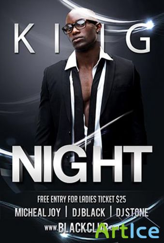 King Night Party Flyer/Poster PSD Template