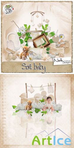 Scrap Set - Soft Baby PNG and JPG Files