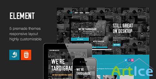 ThemeForest - Element - Flexible One Page Template - RIP