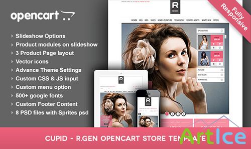 ThemeForest - Cupid v1.2 - R.Gen OpenCart Store Template