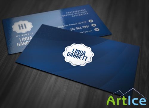Colorful Business Card PSD Template