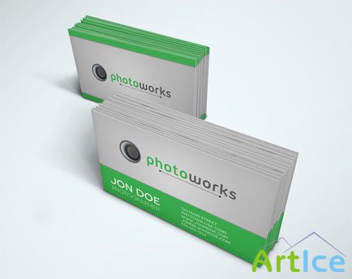 Photoworks Business Card PSD Template