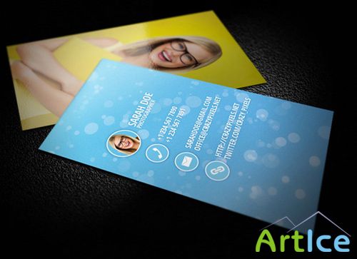 Photographer Business Card 2 PSD Template