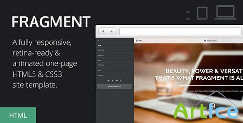 ThemeForest - Fragment - Responsive One Page Template - RIP