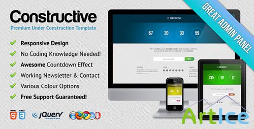 ThemeForest - Constructive - Responsive Under Construction Page - FULL
