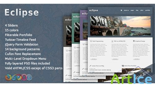 Mojo-Themes - Eclipse HTML/CSS Portfolio Template - RIP