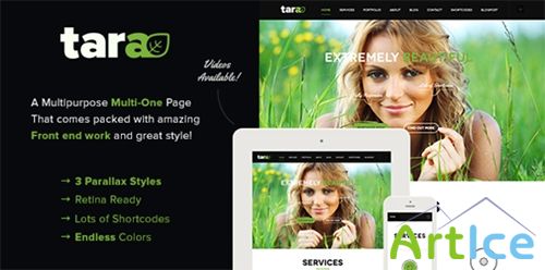 ThemeForest - Tara - Parallax Multipurpose Multi-One Page - RIP