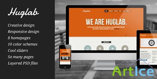 ThemeForest - Huglab - Responsive Multi-Purpose Business Site - RIP