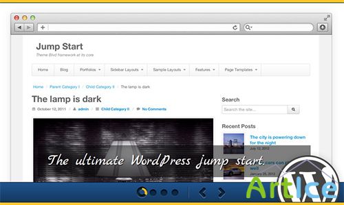 WPJumpStart v1.0.2 Awesome WordPress Theme - (Full Pack)