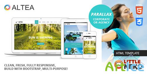 ThemeForest - Altea Parallax One Page HTML5 Template - RIP