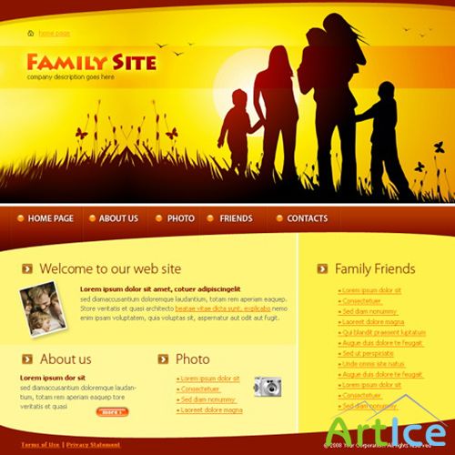 DreamTemplate - Flash - Social & Holidays - 4045 - Family Site