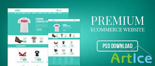 PSD Web Template - Premium Ecommerce Website