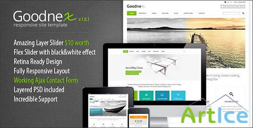 ThemeForest - Goodnex Responsive HTML5/CSS3 Site Template - RIP