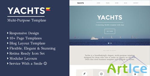 ThemeForest - Yachts - Responsive Multi-Purpose Elegant Template - RIP