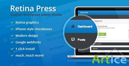 CodeCanyon - Retina Press v1.0 - Wordpress admin theme