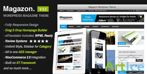ThemeForest - Magazon v2.2 - Advanced, Responsive WP Magazine Theme