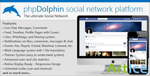CodeCanyon - phpDolphin v1.1.2 - Social Network Platform
