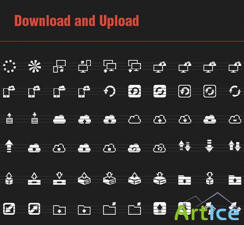 60 Download and Upload Vector Icons