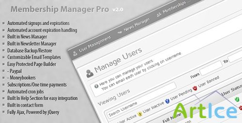 CodeCanyon - Membership Manager Pro v2.1