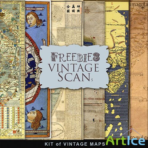Textures - Vintage Maps 2013 - 2