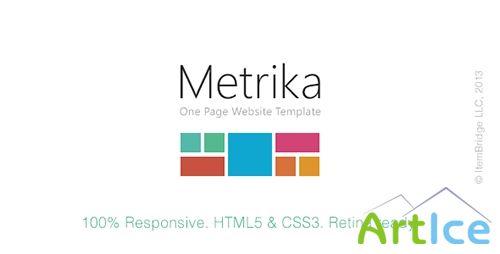ThemeForest - Metrika - Responsive OnePage Template - RIP