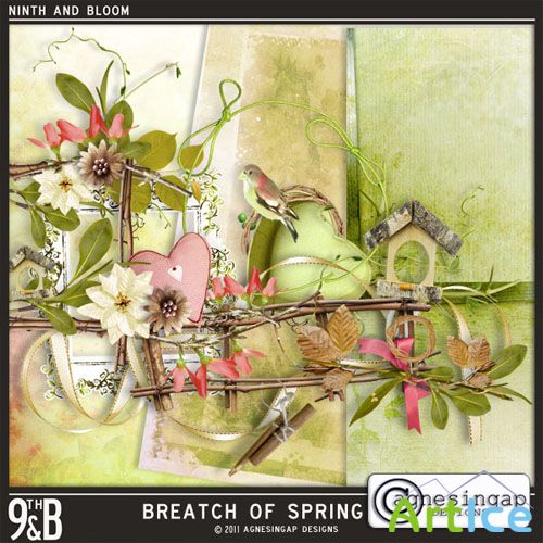 Scrap Set - Breatch of Spring PNG and JPG Files